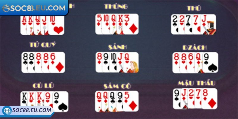 Mậu Binh SOC88 – Chiến Thuật Thắng Nhanh Trong Từng Ván Bài 2 Hướng dẫn cách bắt đầu ván bài mậu binh